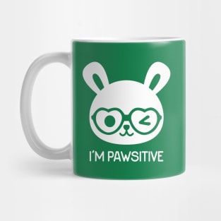 I'm Pawsitive - Rabbit Mug